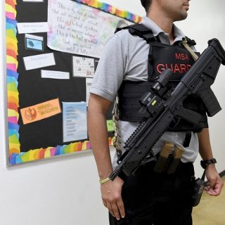 Armed Veteran At The Manatee School for the Arts