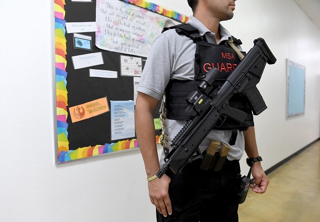 Armed Veteran At The Manatee School for the Arts