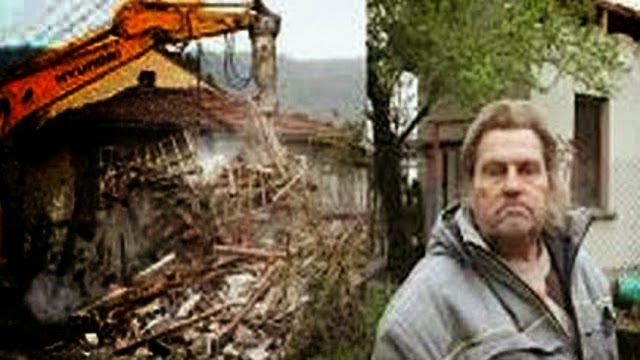 Bulgarian demolishes his home so bank couldn't take it